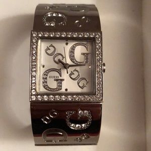 Y2k Guess Silver Watch